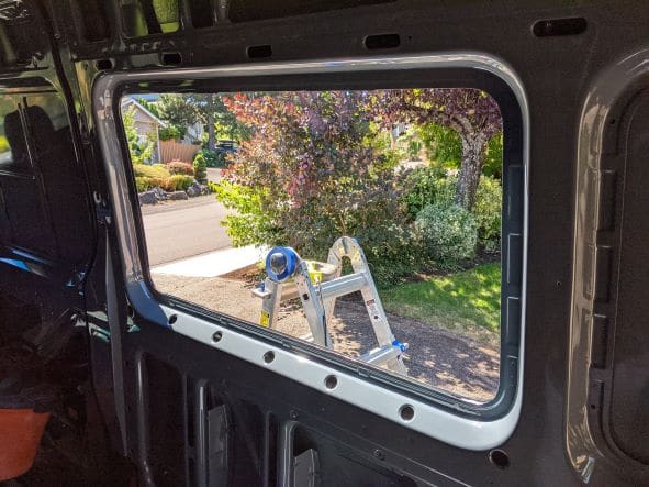 DIY Van Build Window Slider