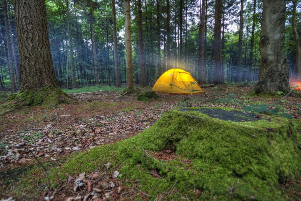 backpacking campsite