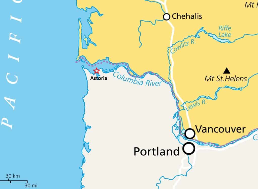Sailing Portland to Astoria Oregon