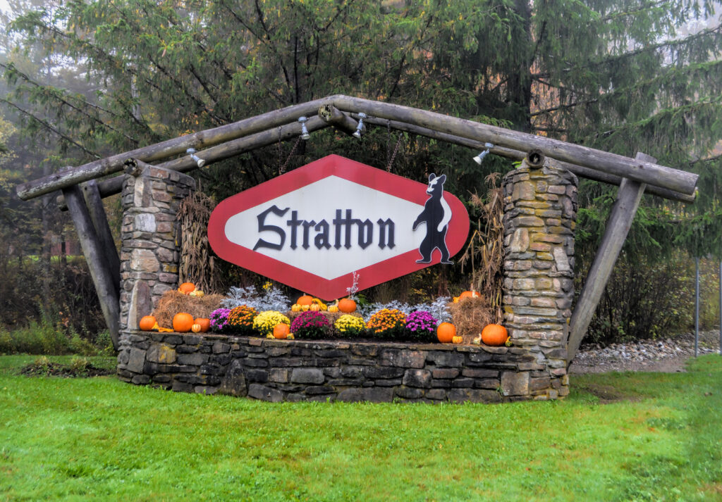 Stratton Mountain welcome sign Jamaica Vermont