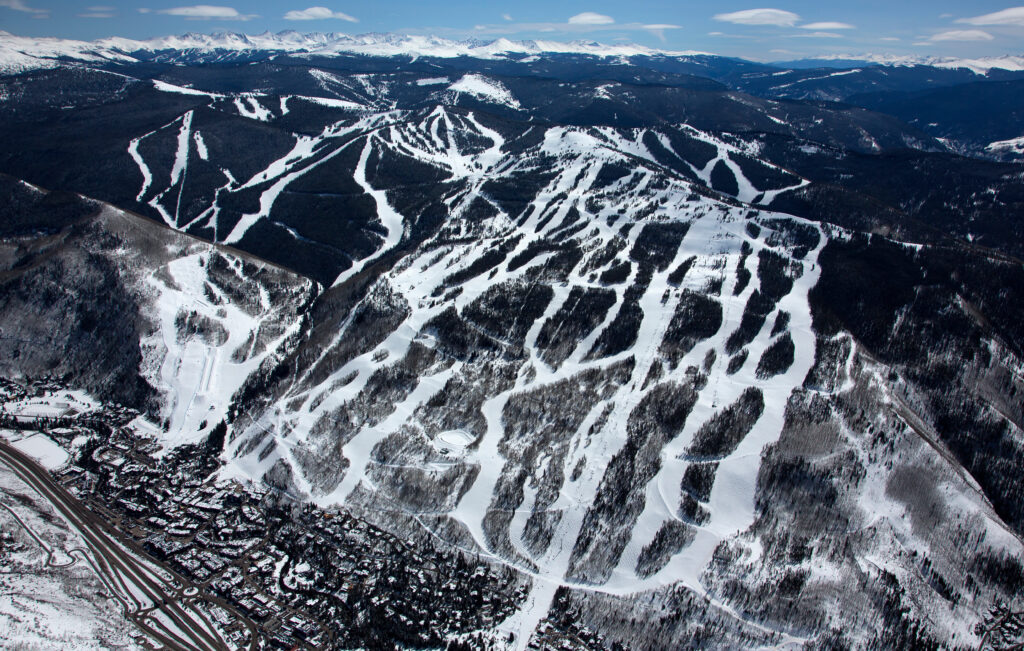 Vail Colorado Aerial image taken from a Cessna 182